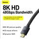 Baseus High Definition Series HDMI 8K to HDMI 8K Adapter Cable 2m Black